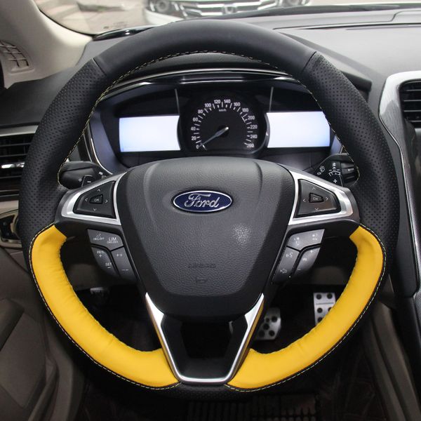 

steering wheel cover for ford mondeo 2013 diy leather car