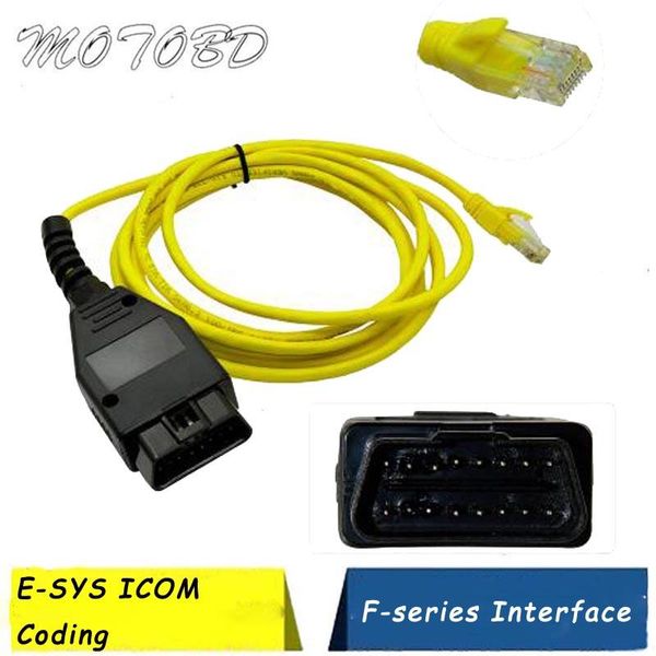 

code readers & scan tools enet data cable for bm ethernet to obd2 interface 16pin connector esys 3.23.4 v50.3 e-sys icom coding f-serie