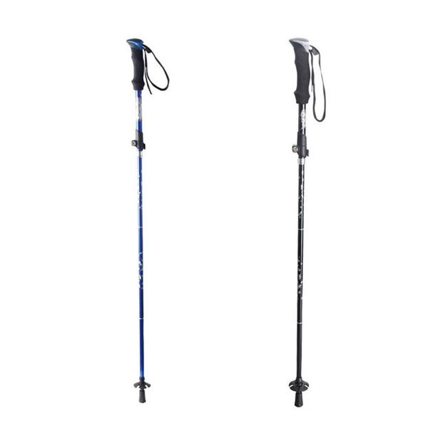 

trekking poles handle 4-section folding walking sticks canes crutchestrekking