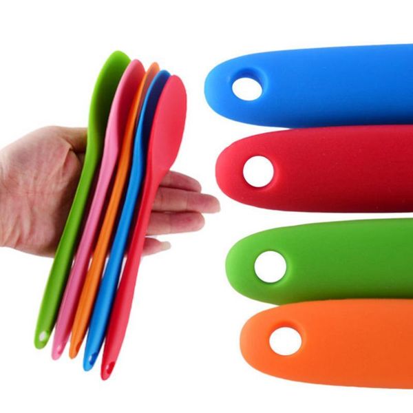 

baking & pastry tools silicone spoon large small soup with long handle high temperature resistant kitchen tool cake scraper