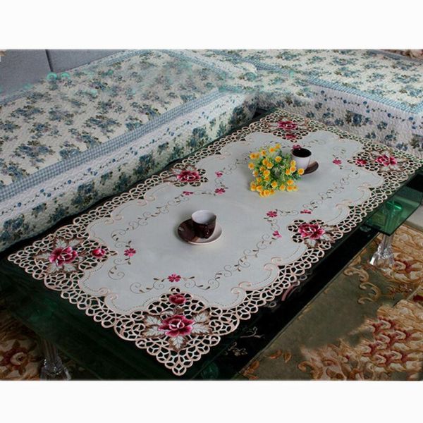 

table cloth rural vintage tablecloth floral embroidery cover home party decor display