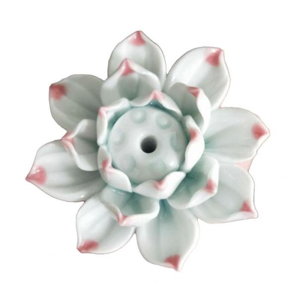

fragrance lamps 2.8cm lotus incense burner ceramic stick holder ash catcher plate with 1/3 holes