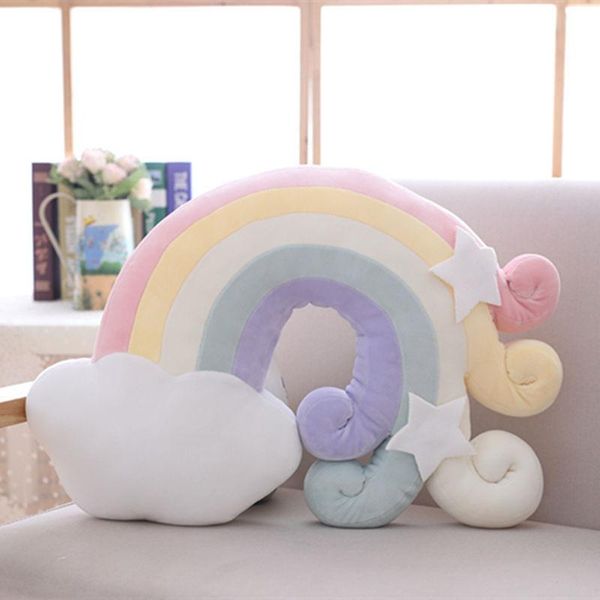 

rainbow star cushion 3d moon shell chair pad pillows car sofa couch decoration soft warm throw christmas gift cushion/decorative pillow