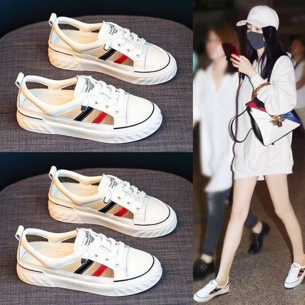 

sandals women 2021 women's shoes white all-match summer spring fairy style flat sports toe cap fashion loafers for, Black