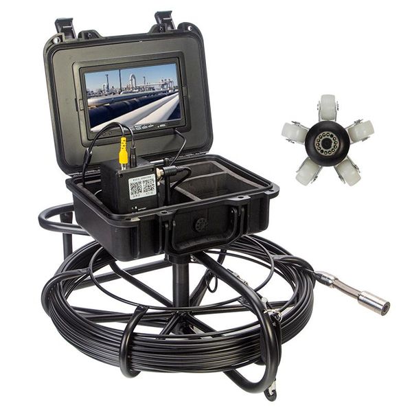 

video camera drain sewer pipe inspection 5.5m diameter cable endoscope pipeline detection system with 16gb card ip cameras