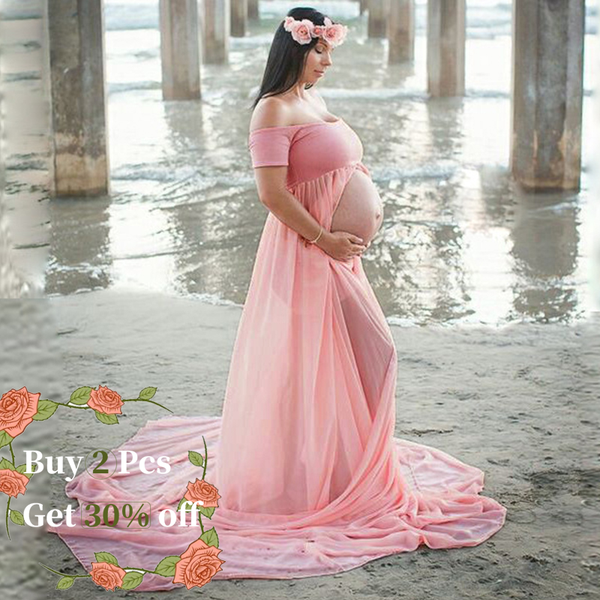 

maternity dresses for p shoot openable pregnancy dress nursing dresse breastfeeding pgraphy pregnant women clothes, White