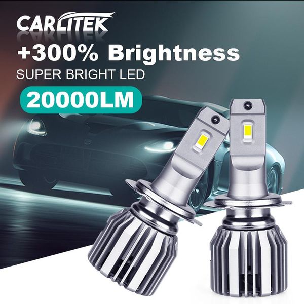 

carlitek h11 car headlight bulb led lamp h4 turbo moto light h8 h9 9012 hir2 super brightness for fog lights 12v 2x sa headlights
