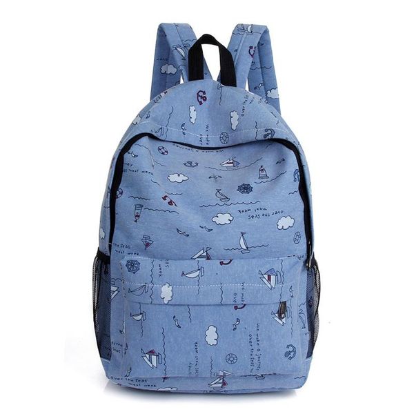 

casual backpack women student book bag for teenager girls rucksack cut school bags printing large capacity female travel