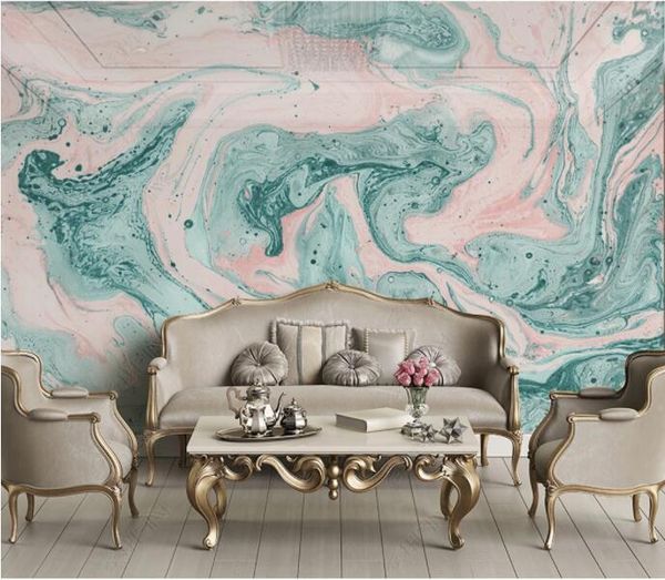 

blue background abstract marble wallpaper home decor for sofa tv wall 3d po luxury mural wallpapers