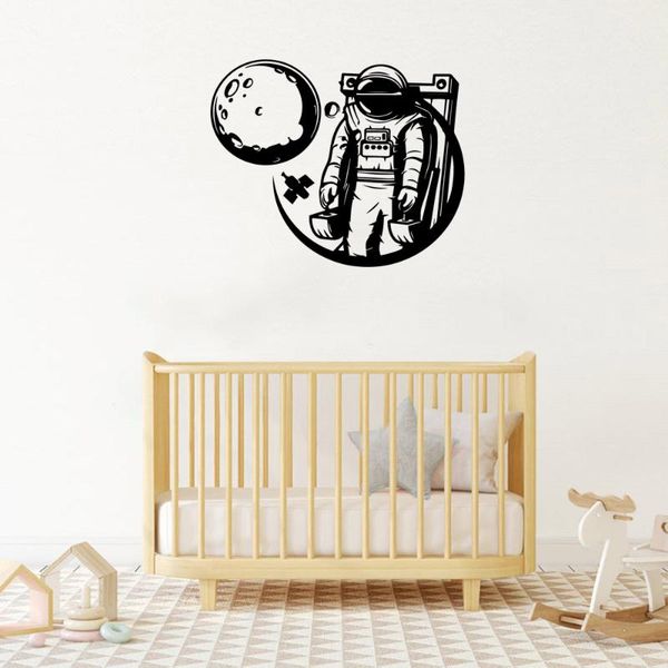 

wall stickers creative astronaut decal removable mural poster decor living room bedroom decals