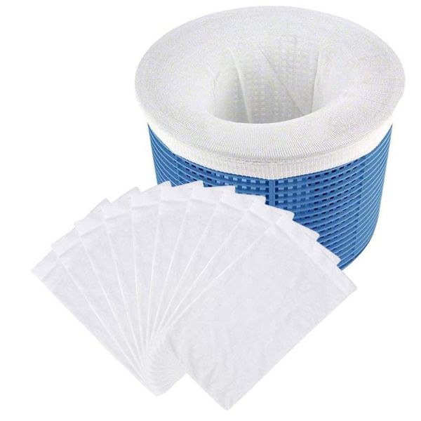 

pool & accessories 5/10/15/20pcs/set filter storage skimmer socks nylon swimming for baskets skimmers white supply