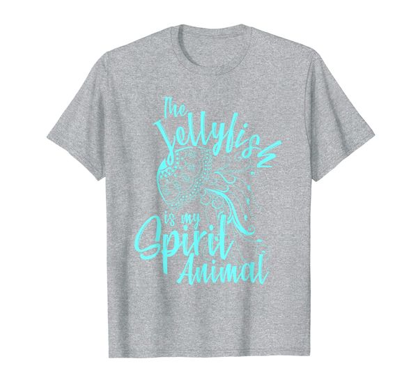 

spirit animal jellyfish t-shirt, White;black