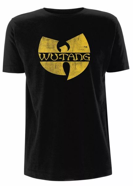 

official wu-tang clan t shirt distressed logo classic rap band merch tee new, White;black