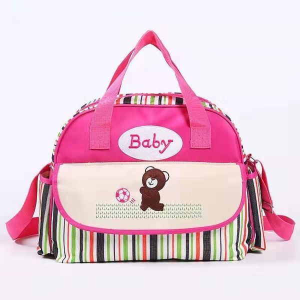 

diaper bags [s] bag cartoon bear multi-functional hand mother's large capacity oblique