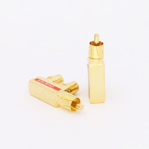 

smart power plugs hifi 2pcs gold rca av audio f splitter plug adapter 1 male to 2 female
