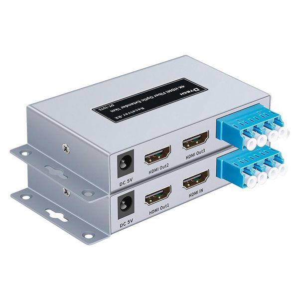 

dtech 4k four fiber extender 1km for computer audio cables & connectors