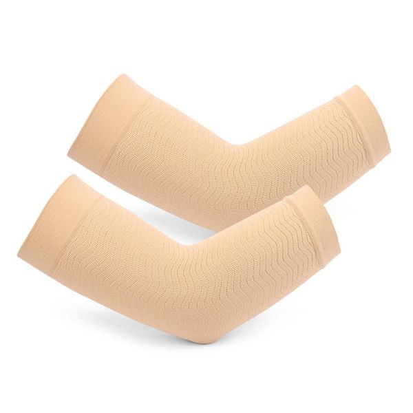 

elbow & knee pads brace high elastic arm sleeve breathable pressure support for treatment pain relief recovery, Black;gray