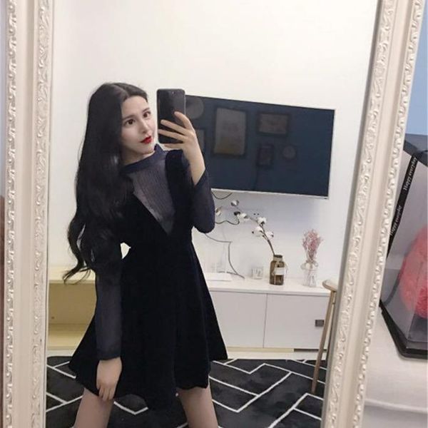 

fashion women's two piece set spring bottoming shirt + v-neck sleeveless dress two-piece suit pants, White