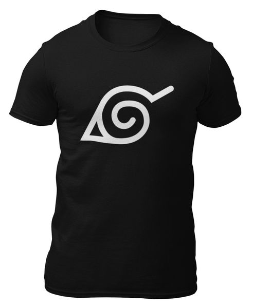 

t-shirt-naruto konoha logo-t-shirt -, White;black