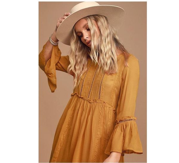 

women's tracksuits shirt 2021 round neck long sleeve solid color hollow out dress, Gray