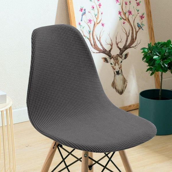 

chair covers stretch cover modern simple solid seat fashion removable armless shell elastic cushion protect