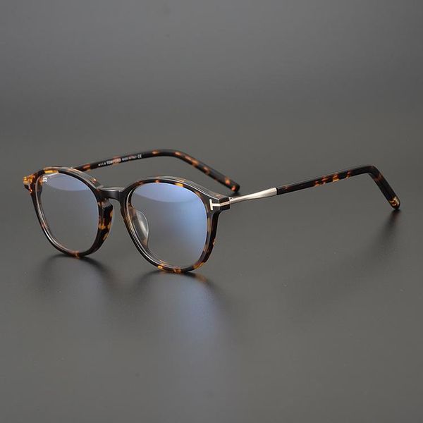 

fashion sunglasses frames retro men acetate eyeglasses optical eyewear vintage prescription myopia computer glasses women with o, Black