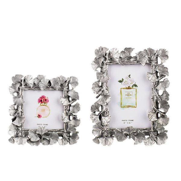 

frames and mouldings european ginkgo biloba po frame set table nordic creative wedding pography retro resin home decoration gifts
