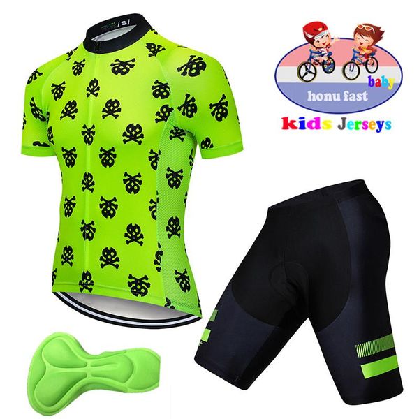 

racing sets summer kids short sleeve sport bicycle jersey suit mtb cycling clothes shorts clothing set, Black;blue