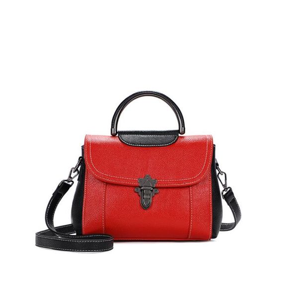 

women genuine leather shoulder bags cowhide leather pocket purse handbags lady bag totes