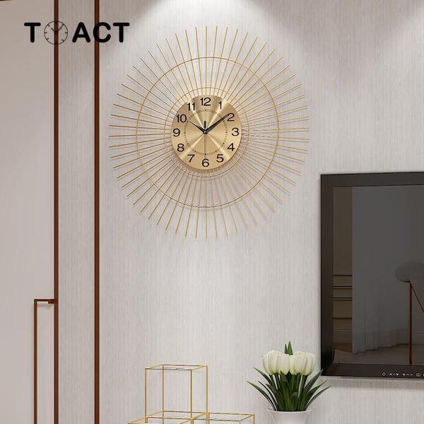 

wall clocks nordic luxury clock modern design minimalist large living room mute fashion decorative quartz watch gift