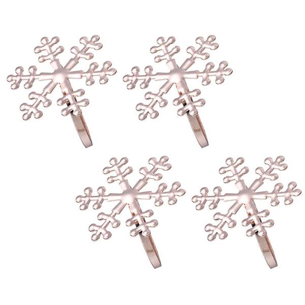 

napkin rings 1 set 4 pcs christmas snowflake shape practical holders