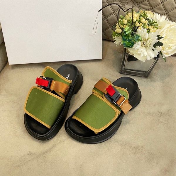 

slippers 2021 summer new muffin thick bottom sandals for women zly, Black
