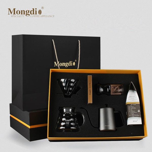 

coffee making set gift box hand brewed maker filter cup sharing pot bean grinder kettle electronic scale paper roasters