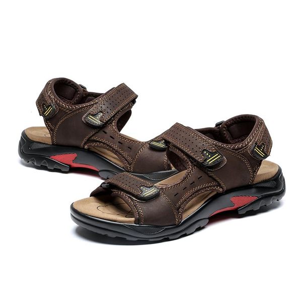

sandals deportivas wear couple transpirables men rasteira summer size hombre sandalias big sandalsslippers outdoor man sandali, Black