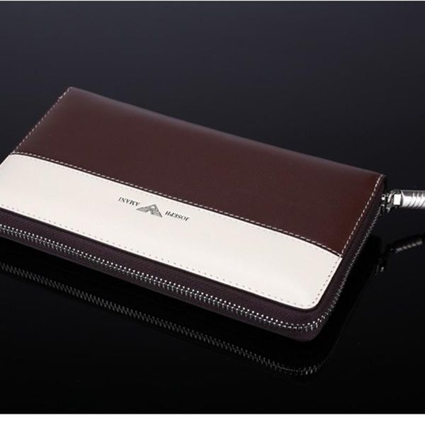 

wallets fashion hit color men portfel high-end josephamani brand wallet long carteira clutch bag, Red;black