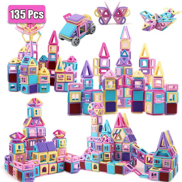 

big size magnetic designer construction set model & building toys for children magnet blocks kids educational gifts