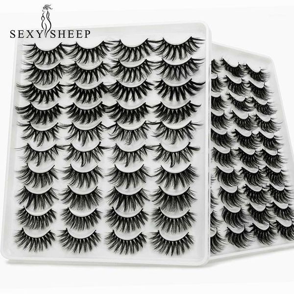 

5/8/20 pairs 3d mink lashes natural false eyelashes dramatic volume fake makeup eyelash extension silk handmade1