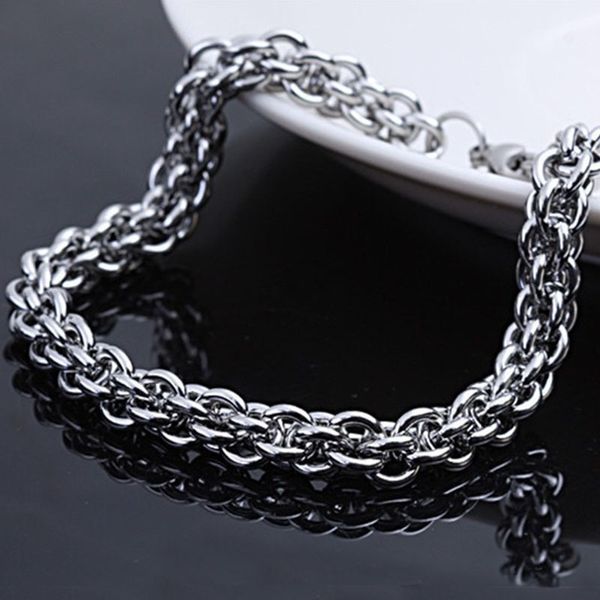 

selling stainless lantern manual chain titanium steel men's chain bracelet, Black