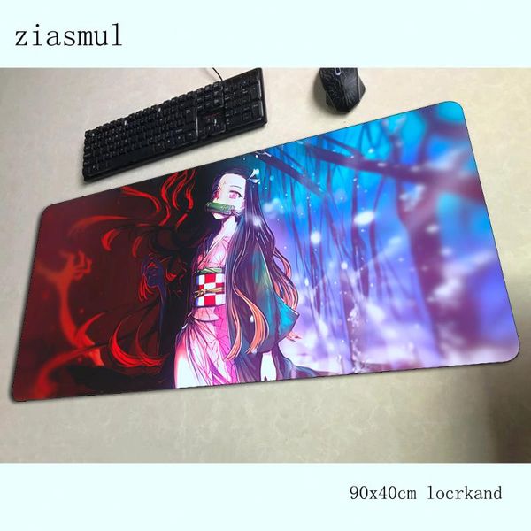 

mouse pads & wrist rests demon slayer mats 700x400x3mm gaming pad big keyboard mousepad ubuyashiki kagaya notebook gamer accessories padmous