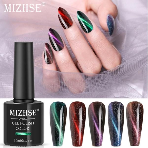 

cat eye gel polish uv nail soak off enamel eyes lacquer varnish art, Red;pink