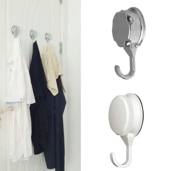

hooks & rails 1pc non-perforated suction cup bathroom kitchen wall towel sticky seamless hook clothes q6d9
