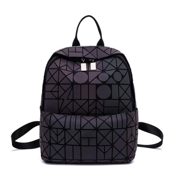 

backpack girls ladies bag laser luminous geometric shoulder fashion school bags for teenage mochila women