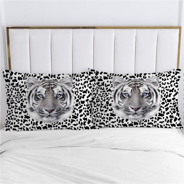 

pillow case 3d cover luxury bedding pillowcase pillowcovers decorative 50x70 50x75 50x80 customizable size animal white