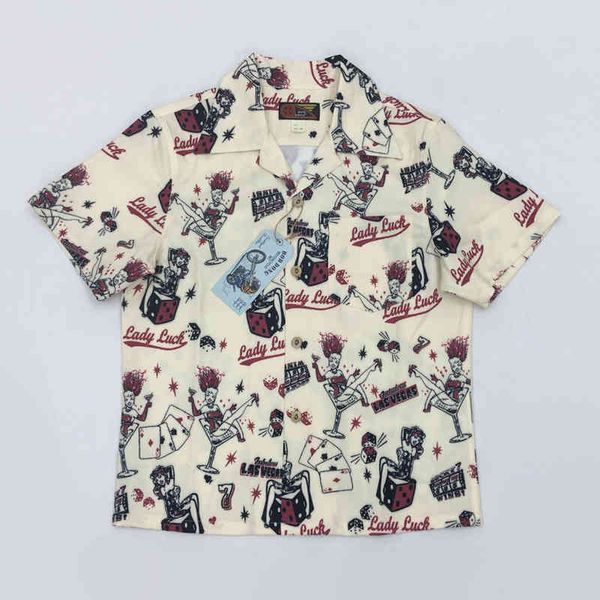 

blouses bob dong summer hawaii shirt aloha men casual shirts las vegas lucky girl men's short sleeve beach hawaiian party, White;black