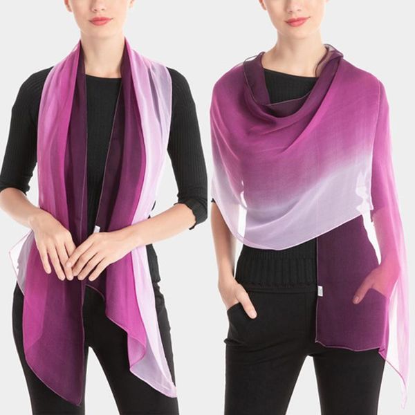 

scarves chiffon scarf gradient women hijab winter brand spring red long scarfs poncho luxury ladies shawl sjaal bohemian, Blue;gray