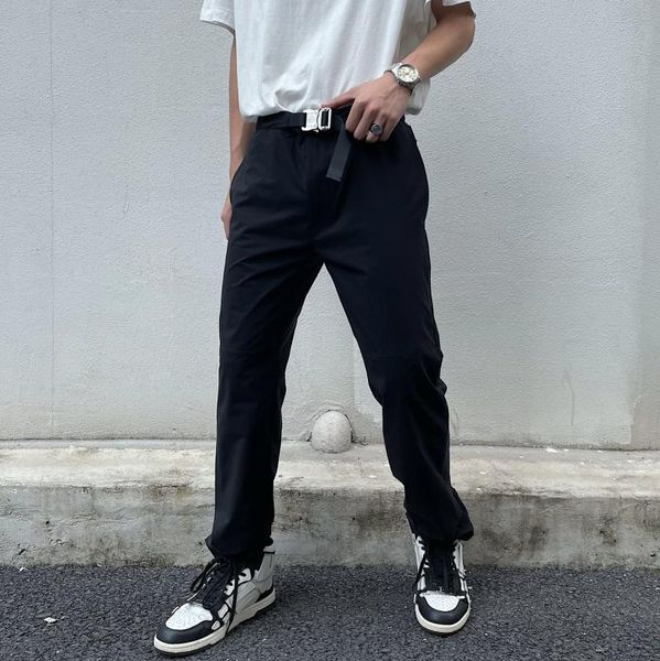 

men's pants men alyex buckle waist, Black