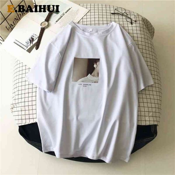 

fashion men t shirt harajuku kawaii short sleeve t-shirt 90s korean style women tshirt tees l0434 210522, White