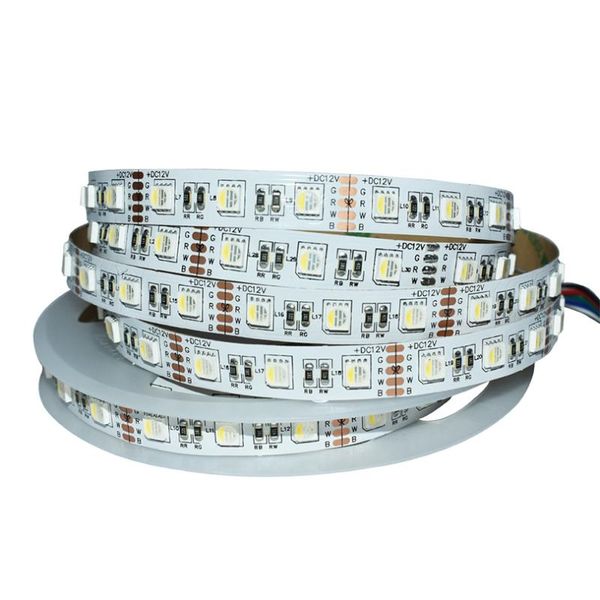 

strips 5m dc 12v rgbw rgbww led strip lights 4 in 1 smd 60leds/m 5 pin connector flexible diode tape for home holiday decoration