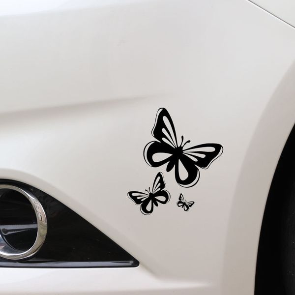 

15.2*17cm beautiful butterflies fashion vinyl car stickers animal car styling decals