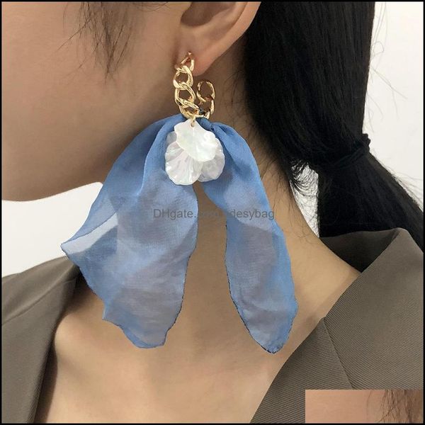 

dangle & chandelier jewelrymti-color elegant women casual fashion exaggerated temperament earrings drop delivery 2021 cnarp, Silver